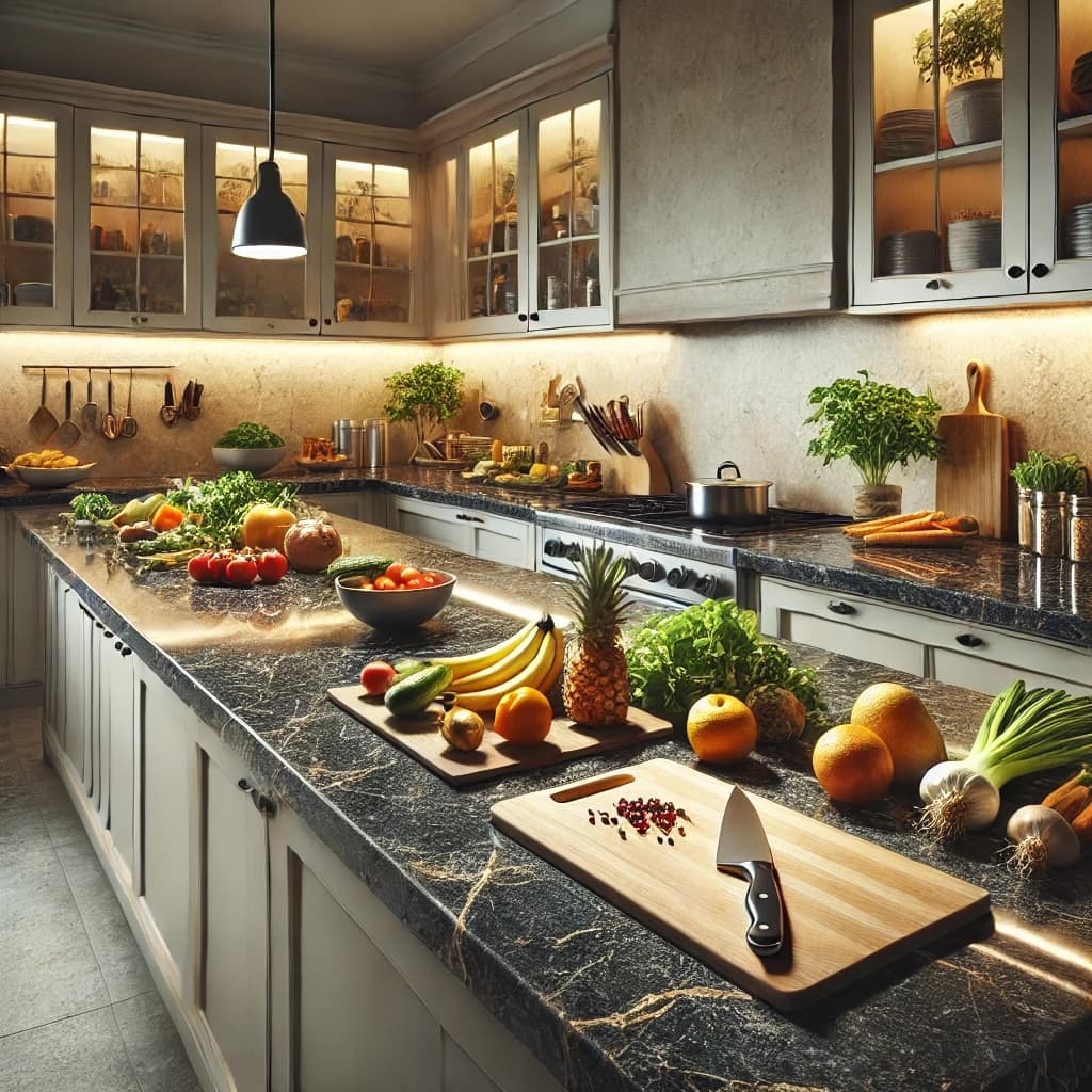 A kitchen counter representing the Stack